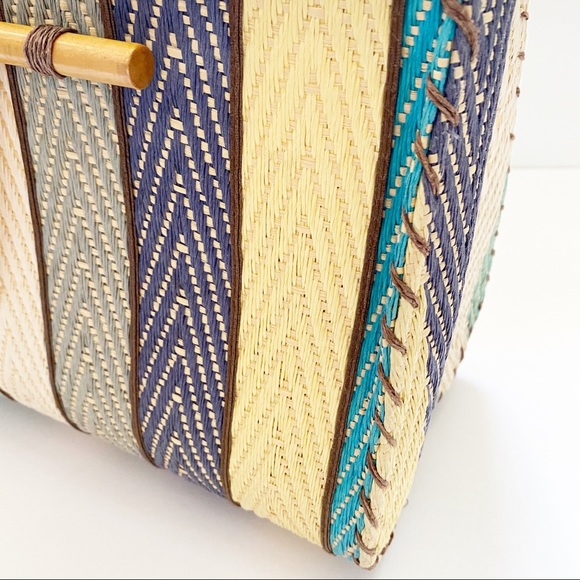 VINTAGE - MULTI COLOUR STRIPED BAG - Picture 4 of 7